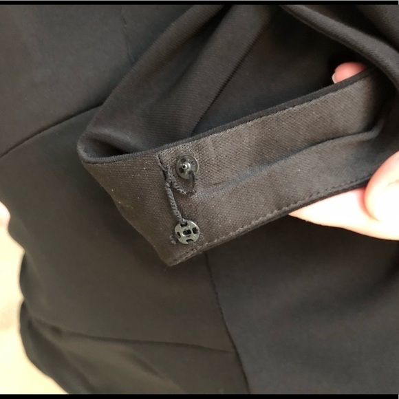 NWT Anne Klein Black Dress With Jeweled Accent - Picture 8 of 8